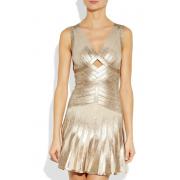 Robe Herve Leger Or Pas Cher